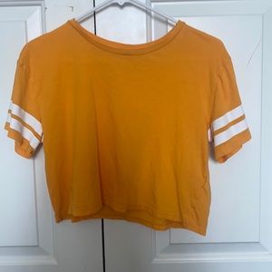 H&M yellow-orange crop top